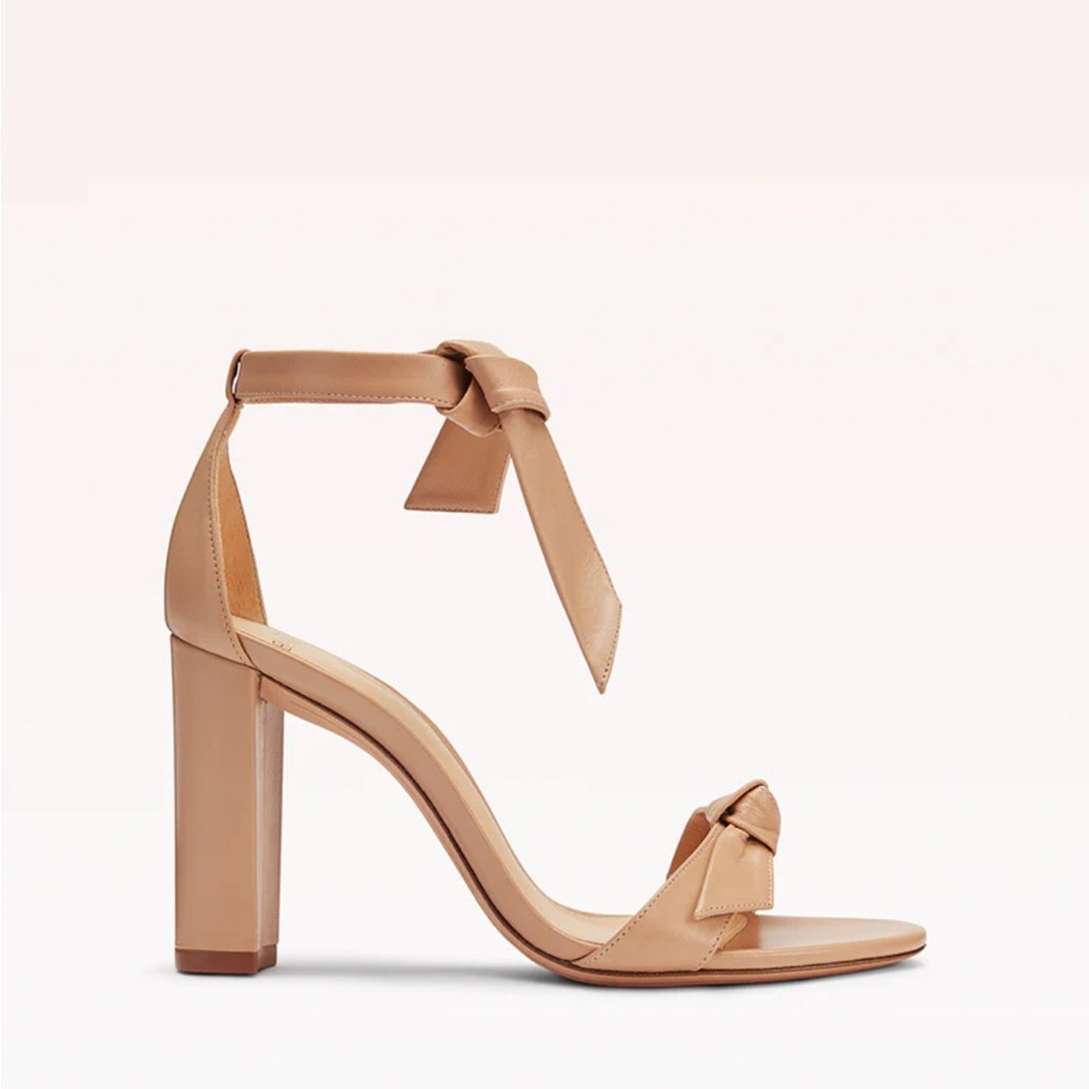 Alexandre Birman Clarita Block 90 - Beige Nappa Leather size 37.5